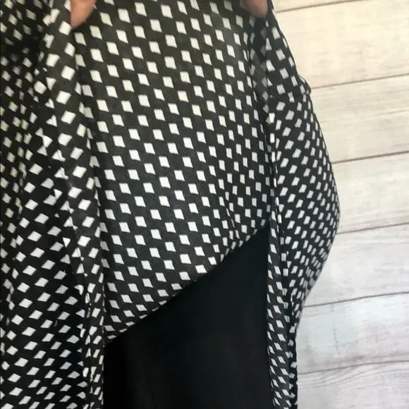 BeBop Blouson Sundress Black & White Diamond Pattern Small - Picture 4 of 7